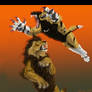 battle scene