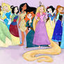 Disney Princess Color Work