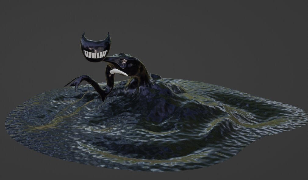 Rising from the ink//batim/batdr art by DomDrawzHQ on DeviantArt