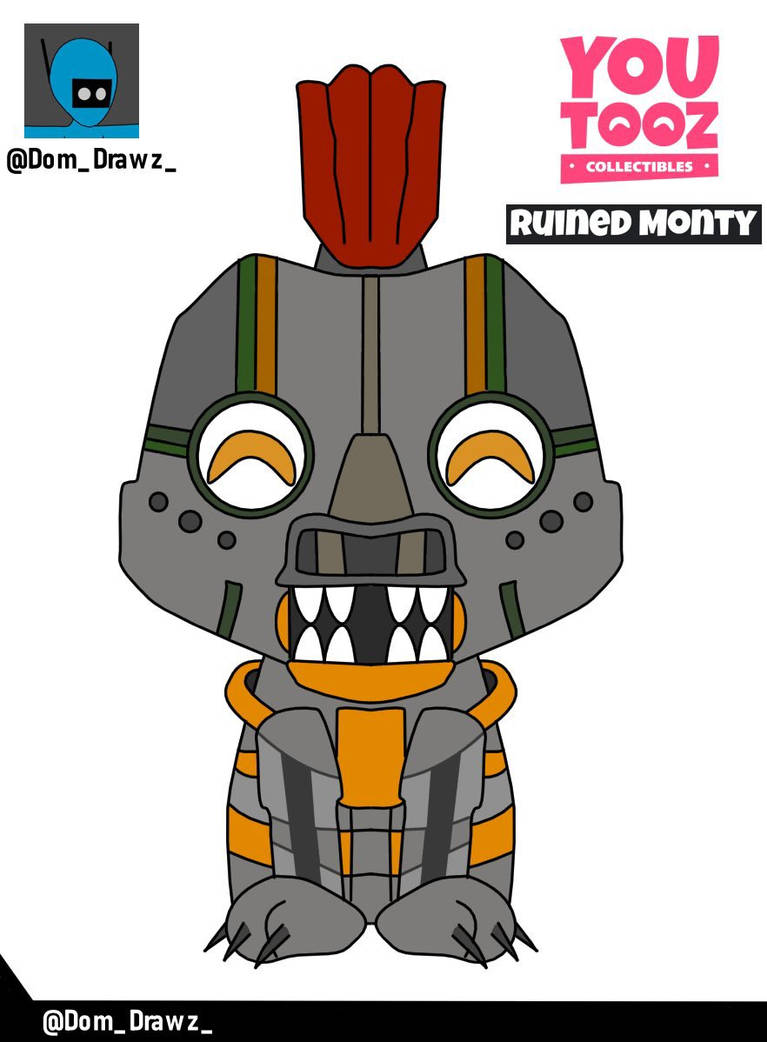 Youtooz FNAF Ruined Monty 3,6 inch vinylfiguur, verzamelobject Monty uit Five Nights at Freddy's Youtooz FNAF Ruined Monty 3,6 inch vinylfiguur, verzamelobject Monty uit Five Nights at Freddy's