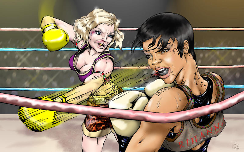 Madonna Vs Rihanna by fab1rr