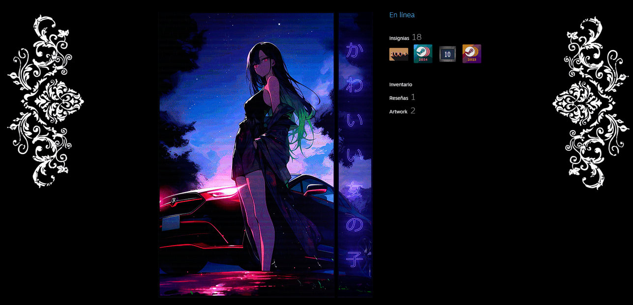 Anime Girl Steam Artwork by FacelessXv on DeviantArt