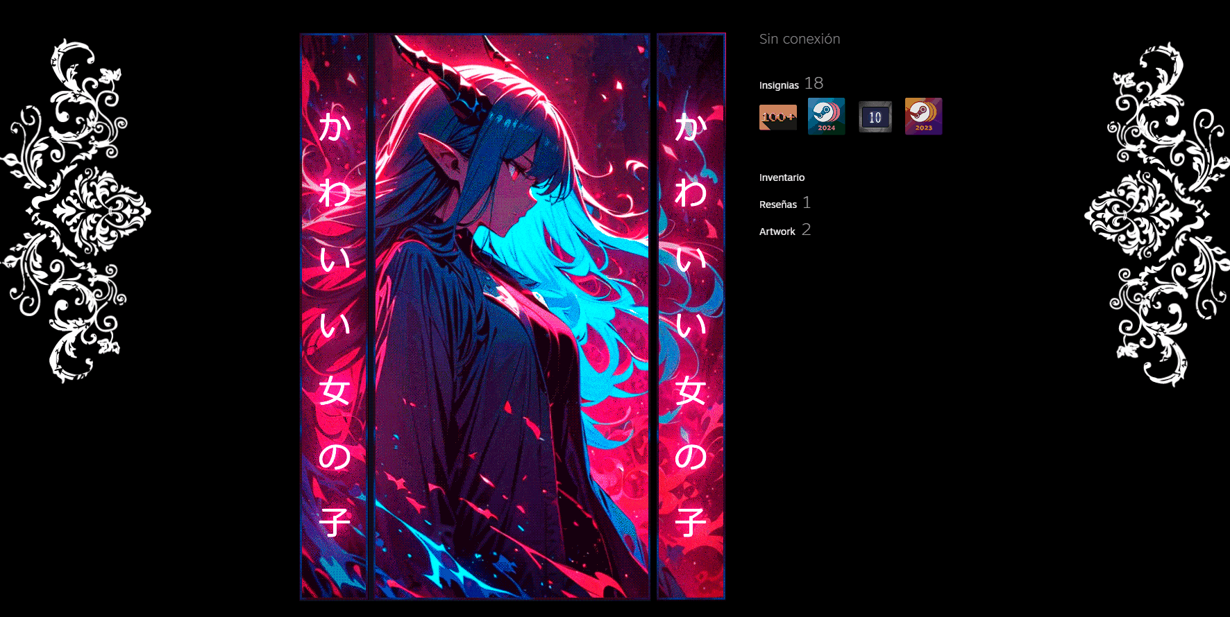 Anime Girl Steam Artwork by FacelessXv on DeviantArt