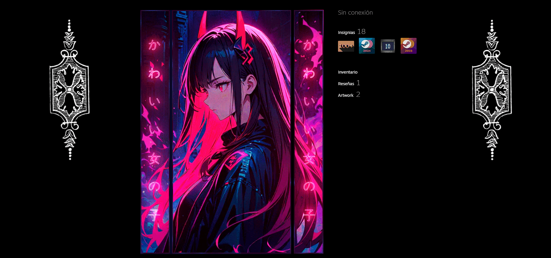 Anime Girl Steam Artwork by FacelessXv on DeviantArt