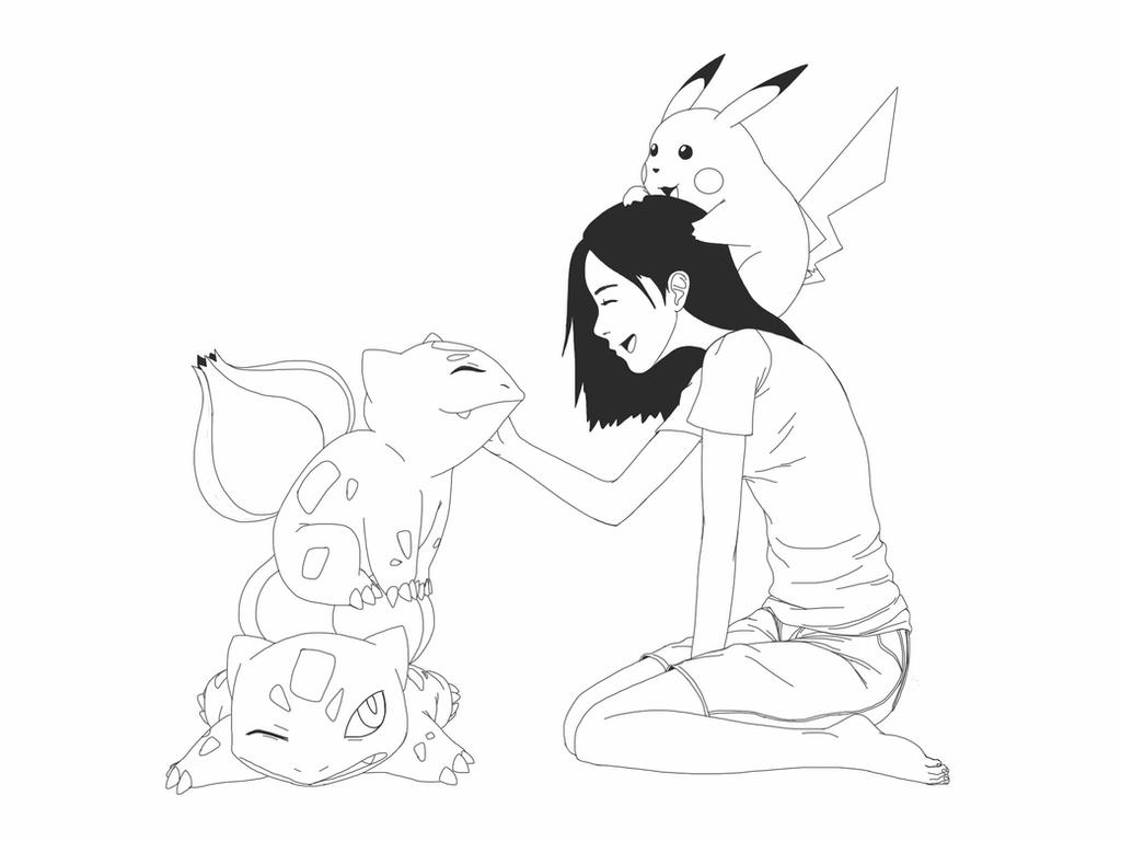 Bulbasaur Hello Hello Bulbasaur 'lineart' by lobosolo on DeviantArt