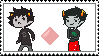 Kanaya and Karkat stamp