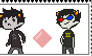 Karkat and Sollux stamp