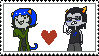 Nepeta and Equius stamp by LoveKoganJarlos