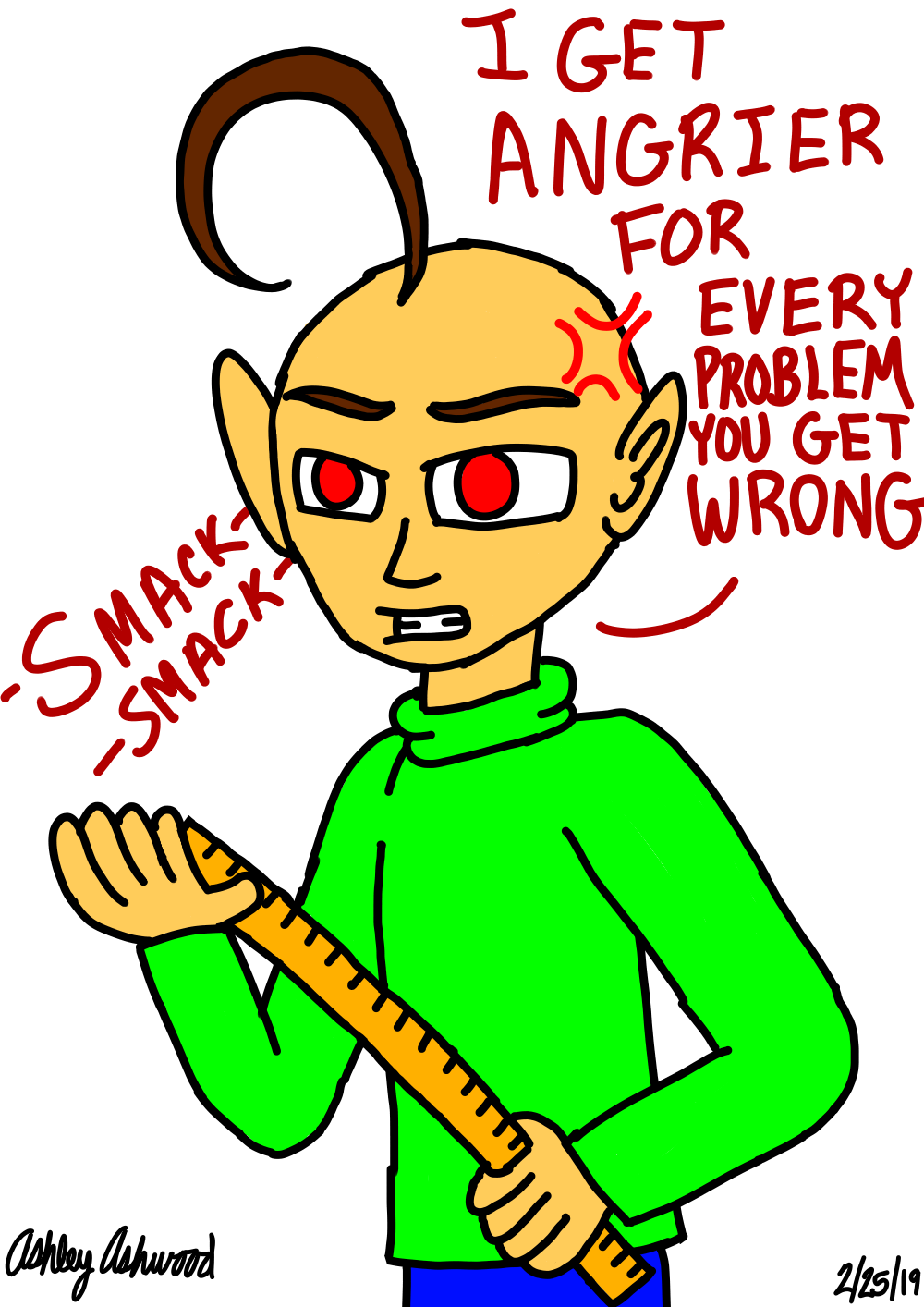 Angry Baldi by GingerRoseArchieves on DeviantArt