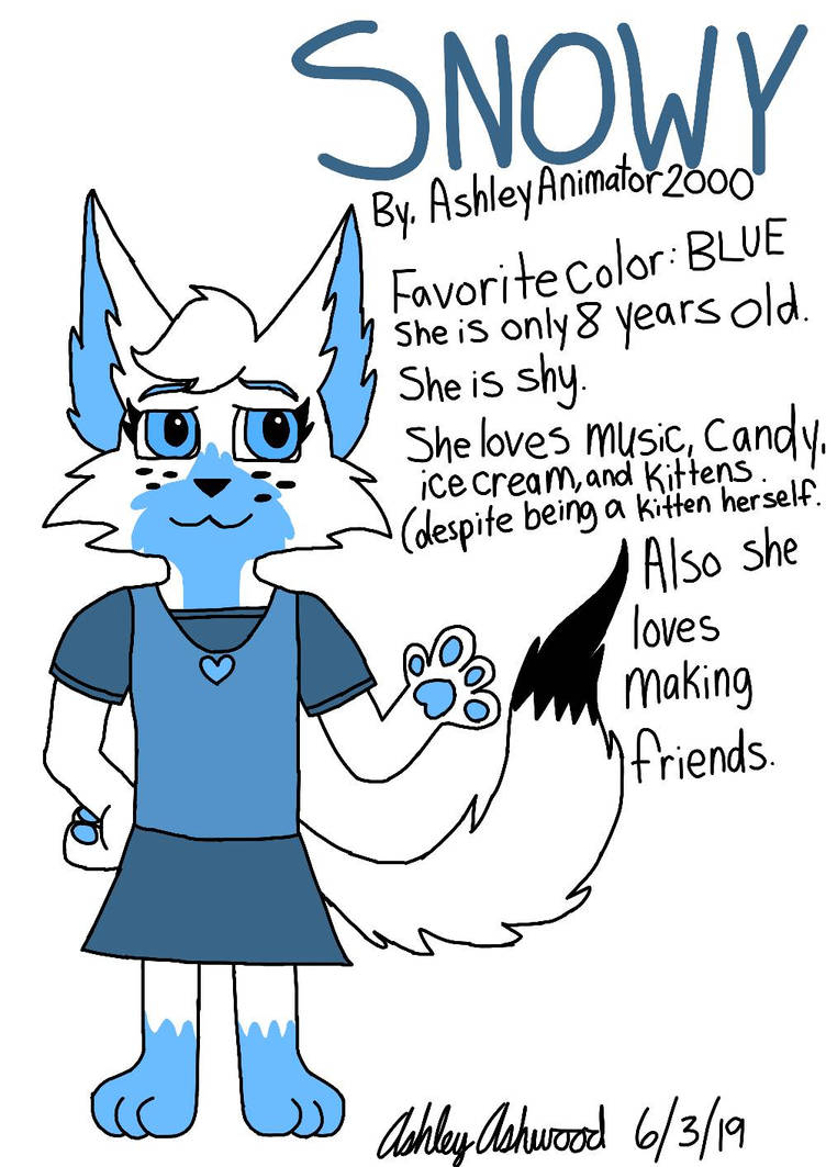 About Snowy OC by GingerRoseArchieves on DeviantArt