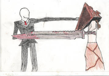 Slenderman vs Pyramid Head