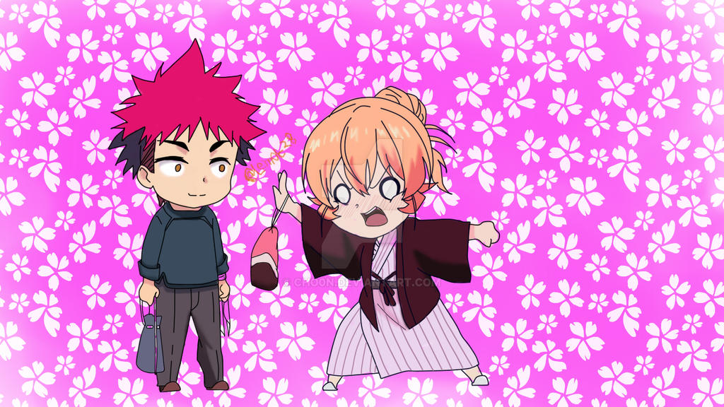 Chibi Yukihira Souma And Nakiri Erina By Cho0n On Deviantart Chibi Yukihira Souma And Nakiri Erina By Cho0n On Deviantart