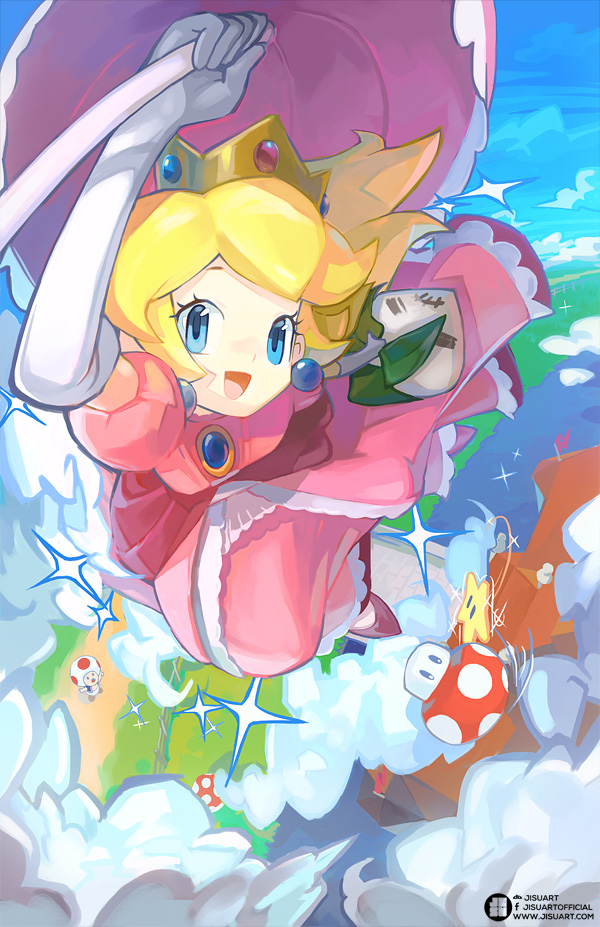 Princess Toad Racing Princess Toadstool by JisuArt on DeviantArt