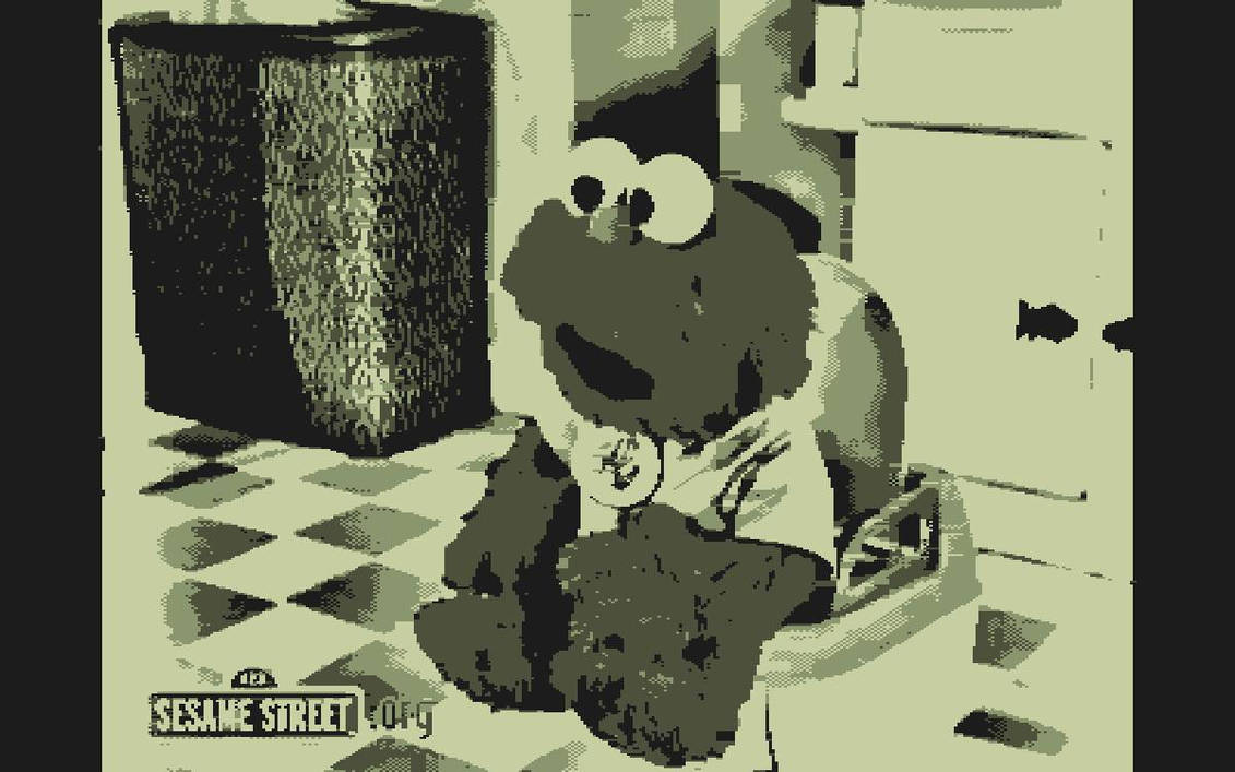 Elmo pooping in GameBoy color by Cobrajet091 on DeviantArt