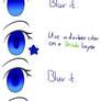 'Starry sky' Eye coloring tutorial