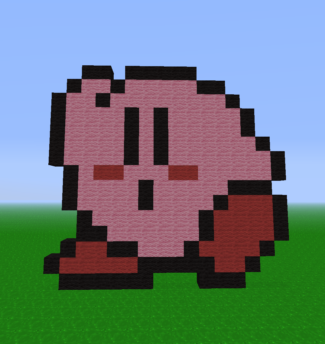 Minecraft Kirby Pixel Art :D by RedEnergyYT on DeviantArt