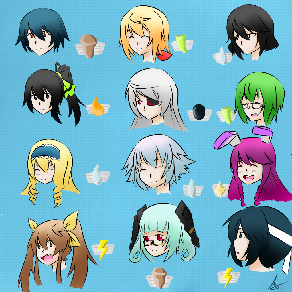 Infinite Stratos Characters by AuraMastr457 on DeviantArt