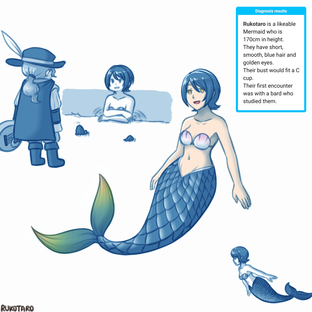 Original] Maker Mermaid OC by Rukotaro on