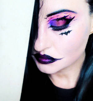 bat girl makeup