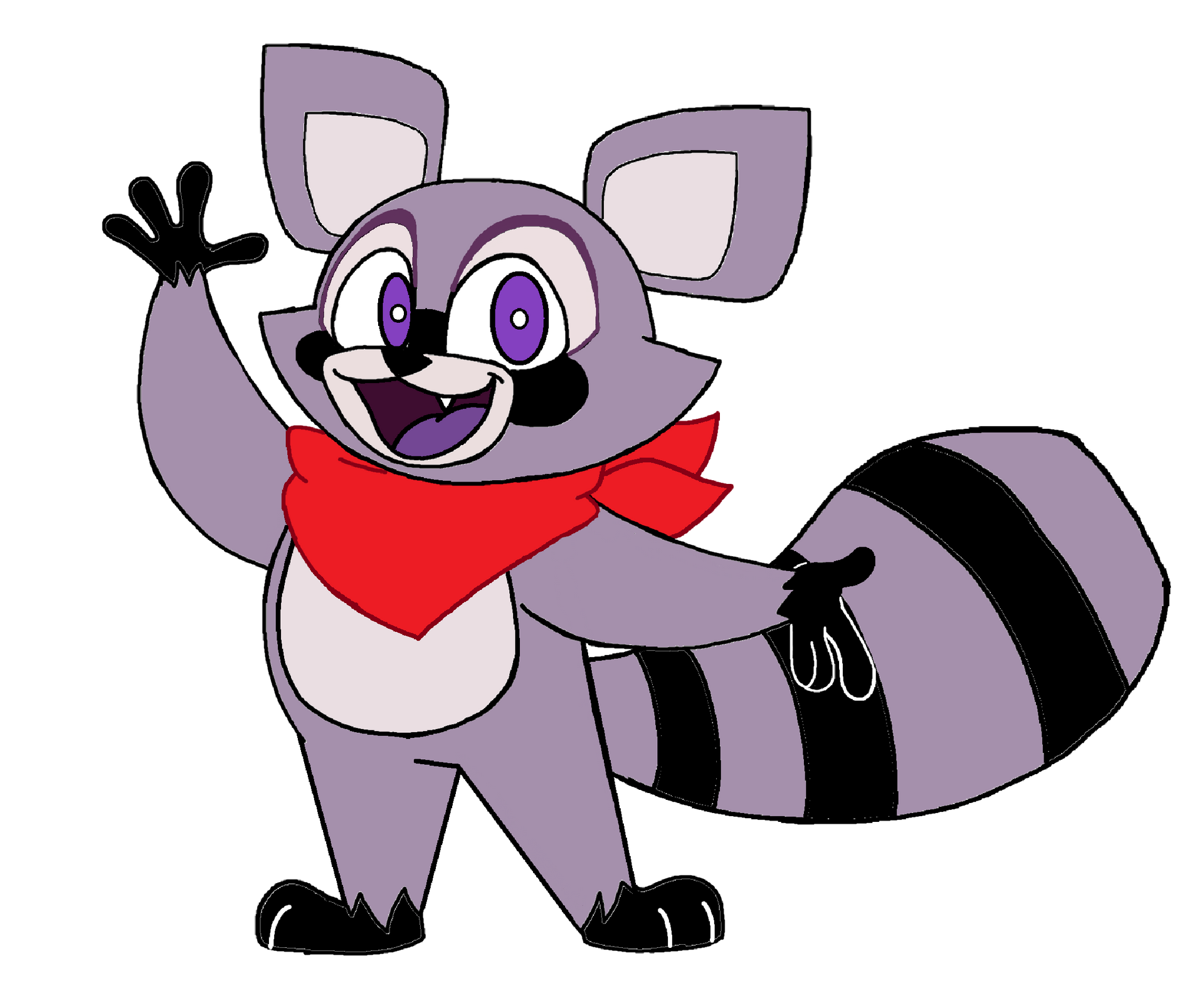 Indigo Racoon Pointing Indigo Park / Rambley Raccoon Cartoon by DENDYJ01 on DeviantArt