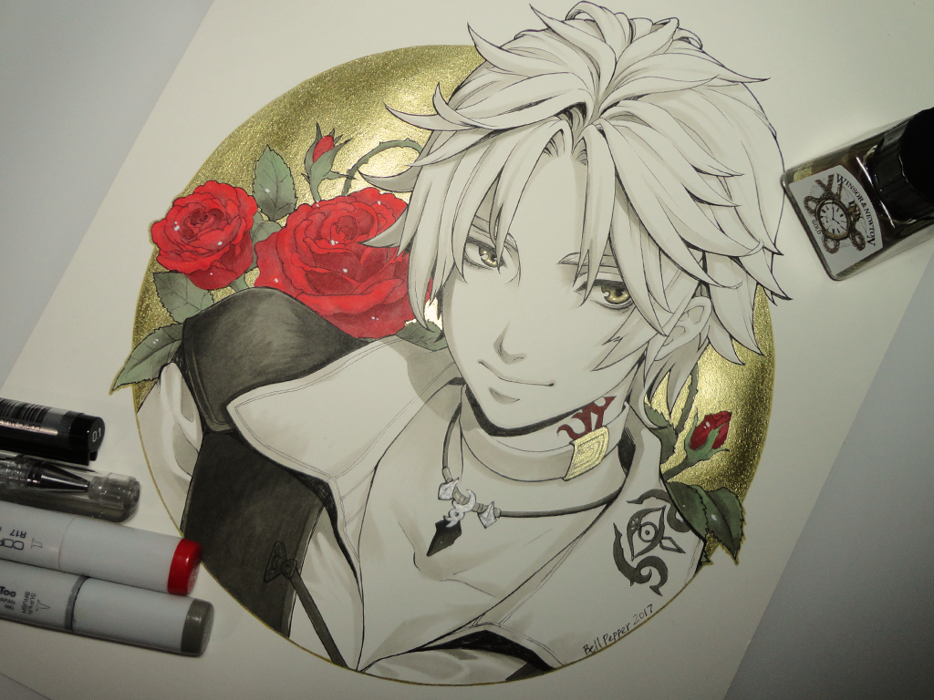 Inktober - Day 03 - Thancred Final Fantasy XIV