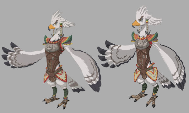 BOTW art study (Rito) by TheRealMerbirb on DeviantArt