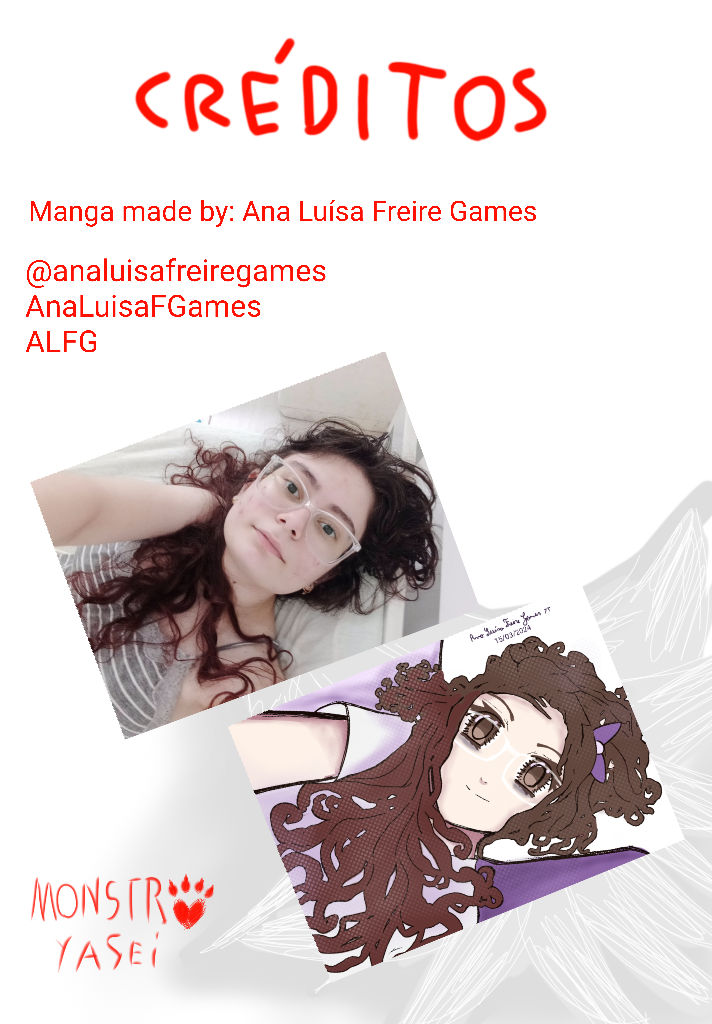 Credits page - Monstro Yasei manga by AnaLuisaFGames on DeviantArt