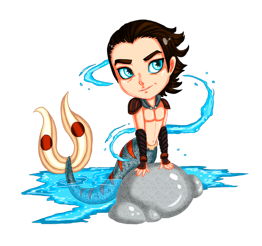 Commission - Chibi Mermaid Amon