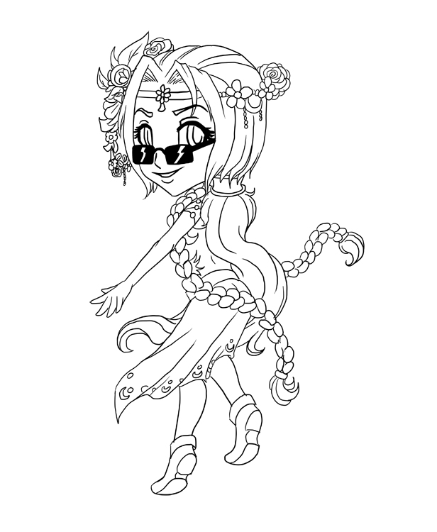 Prize - Chibi Tinuviel Line Art