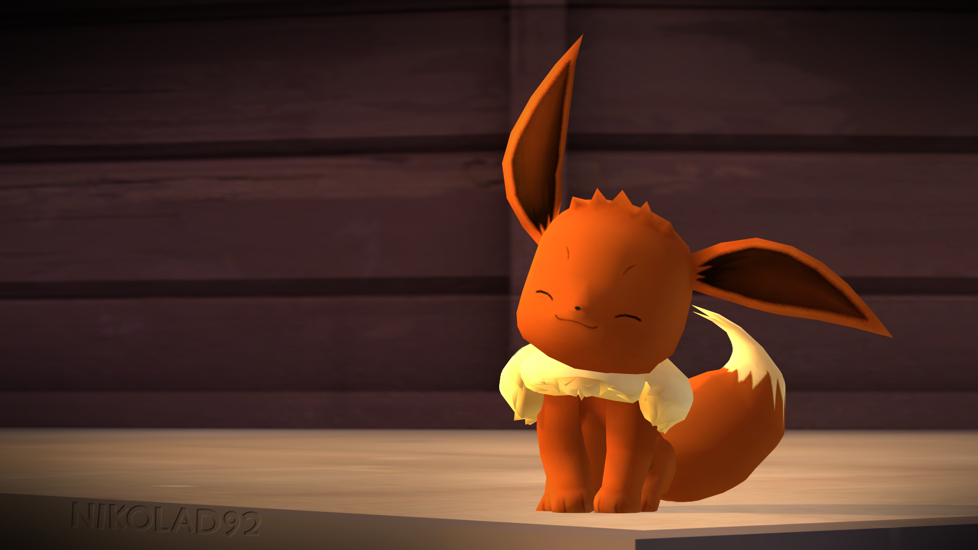 Eevee 3D Render Pokemon by MrPatafoin on DeviantArt