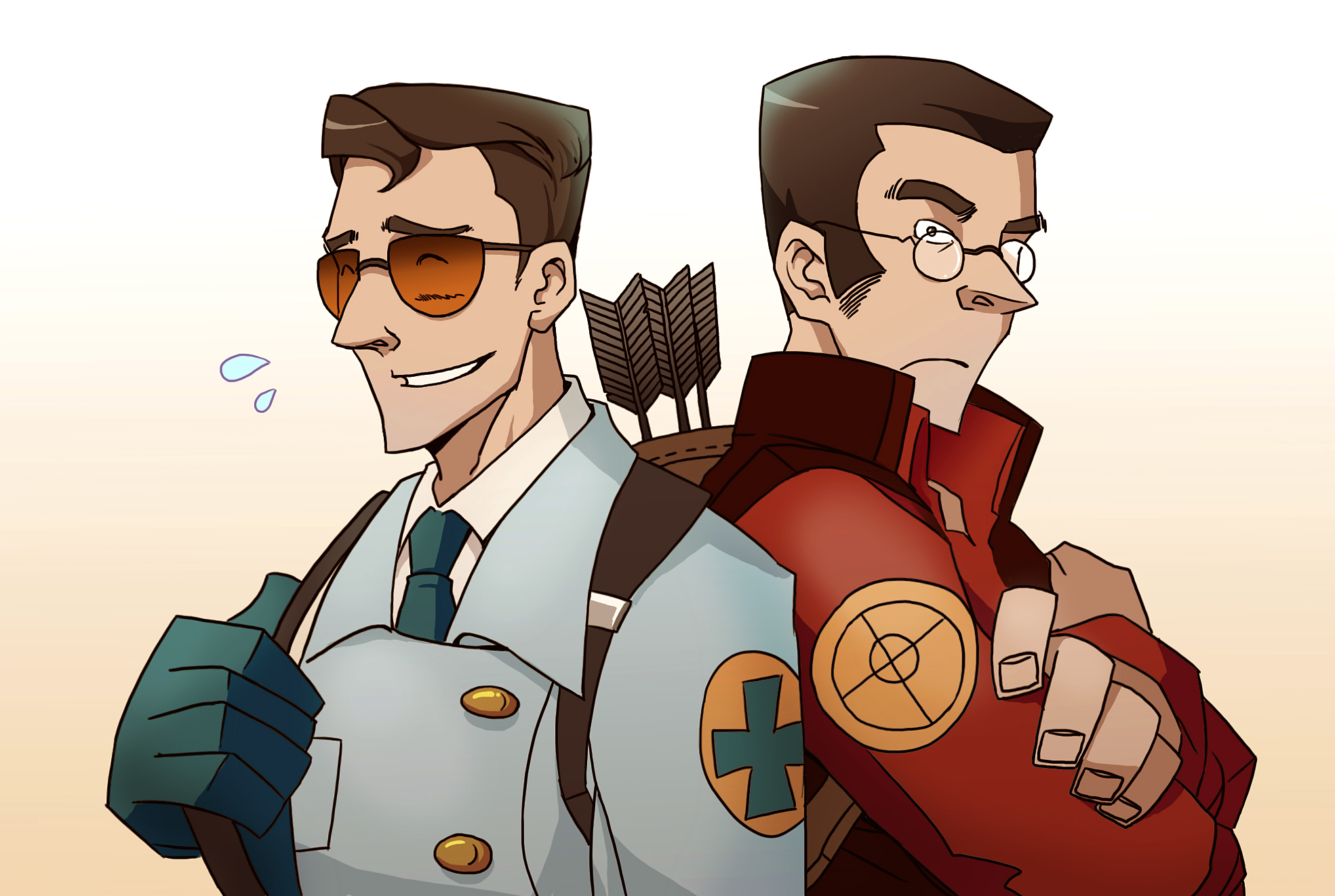 TF2 medic and sniper