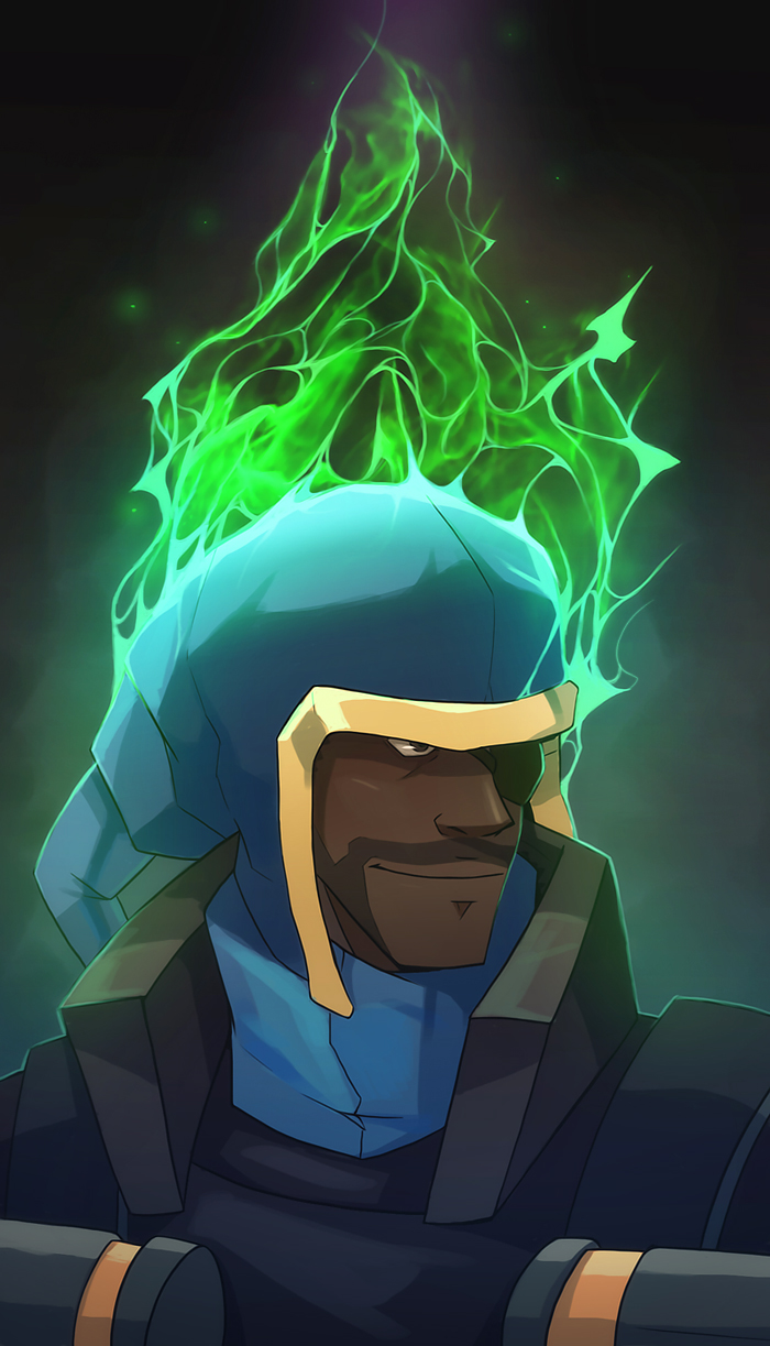 Tf2 Demoman Green Fire