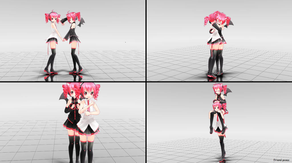 [MMD] 'Best Friends' pose pack download