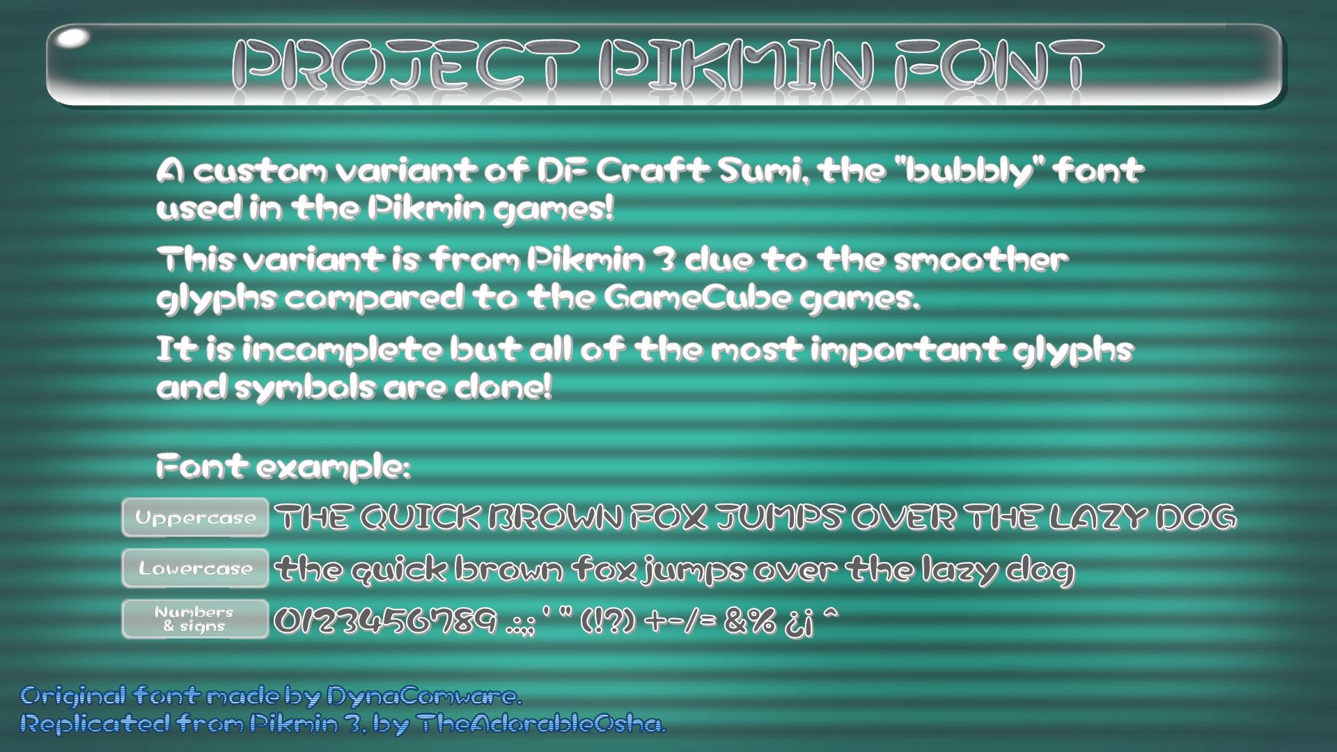 Pikmin font