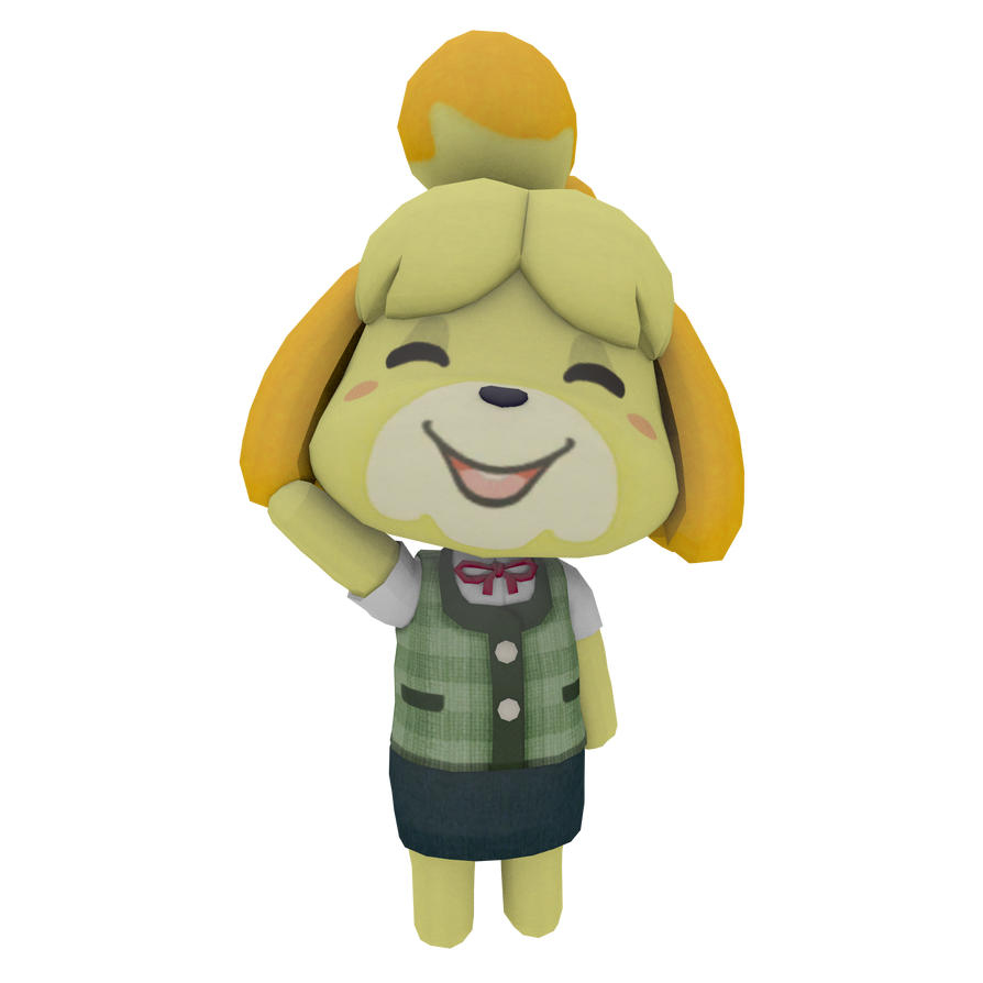 Isabelle render test by TheAdorableOshawott on DeviantArt
