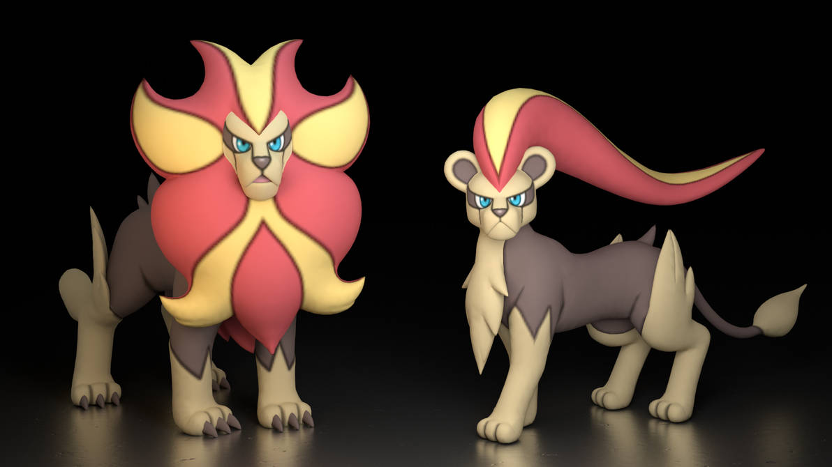 #668. Pyroar by TheAdorableOshawott on DeviantArt