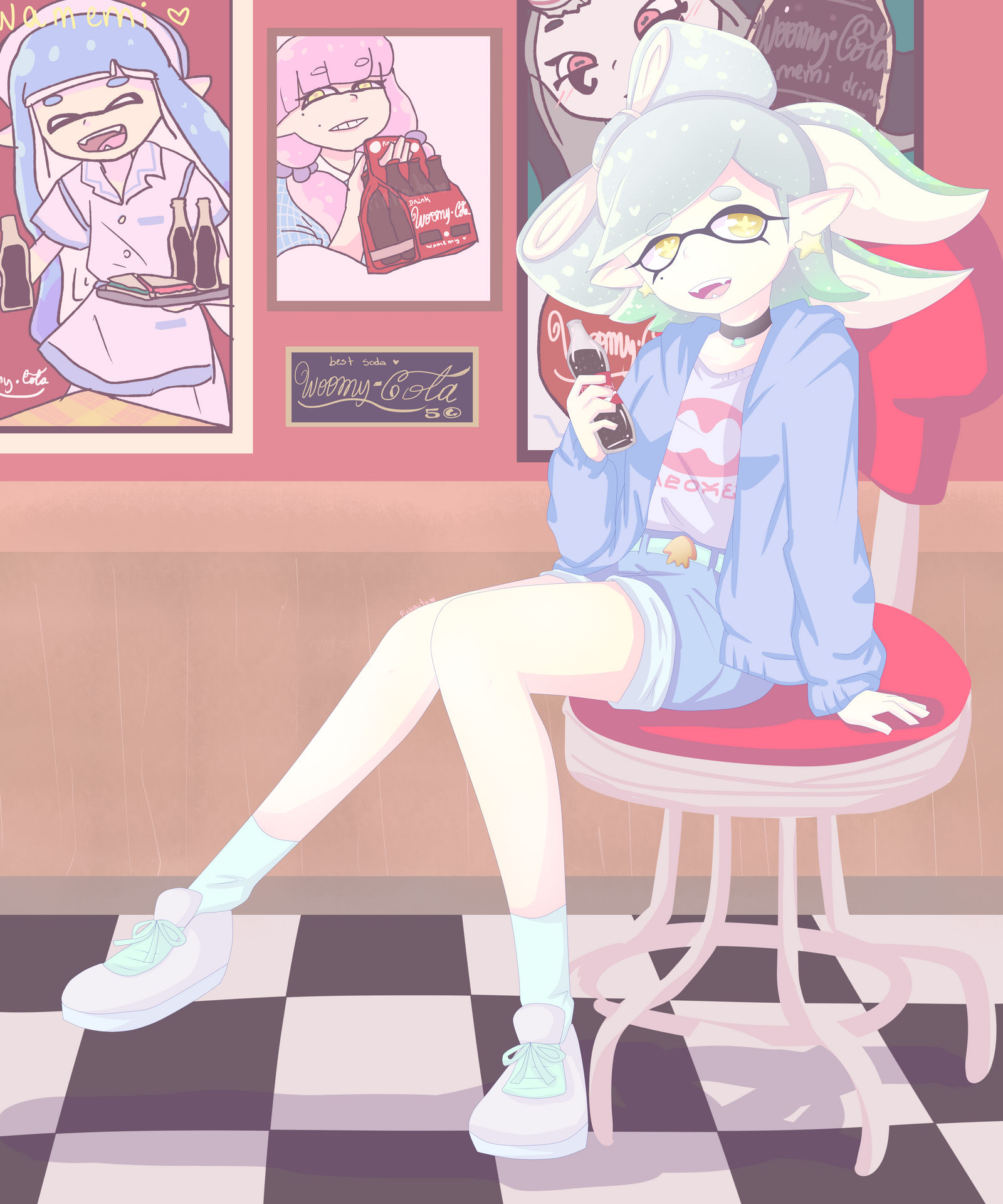Splatoon Coke Marie Splatoon - Retro Coca-Cola Casual by pinkaito on DeviantArt