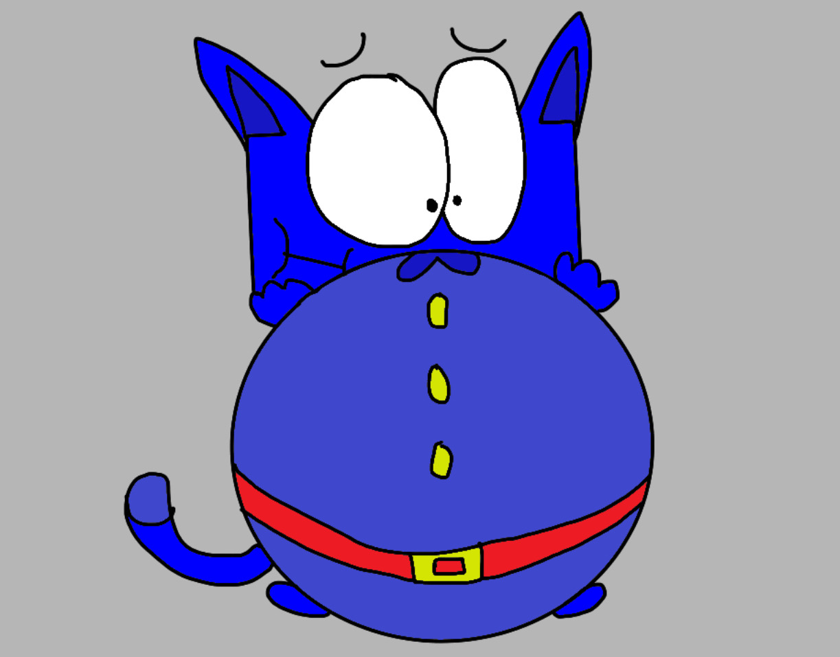 Inflated zippy the blueberry cat by Thatiscrazyone on DeviantArt