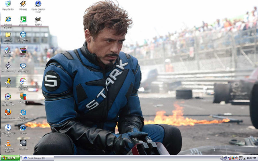 Tony Stark Desktop Wallpaper by RoyMustangLover on DeviantArt