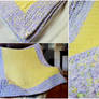 Yellow and Lilac Baby Blanket