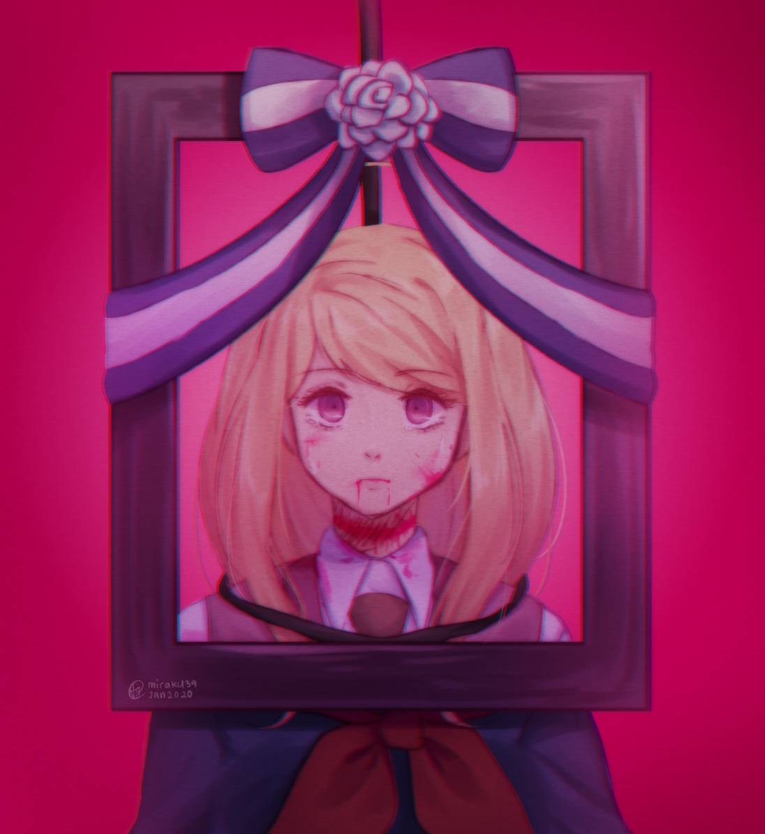 Under The Death Portrait Danganronpa By Miraku39 On Deviantart