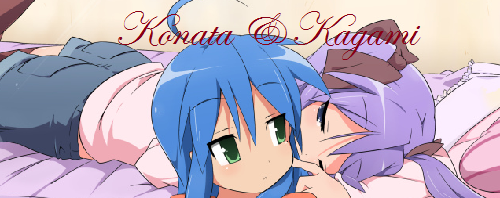 Konata and Kagami sig