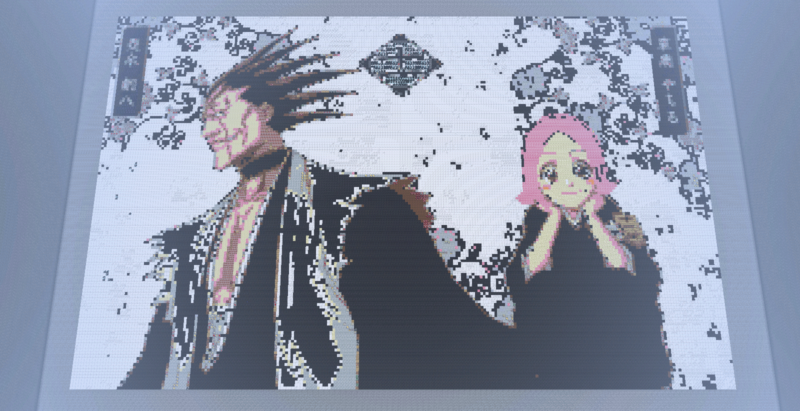 Kenpachi and Yachiru Minecraft