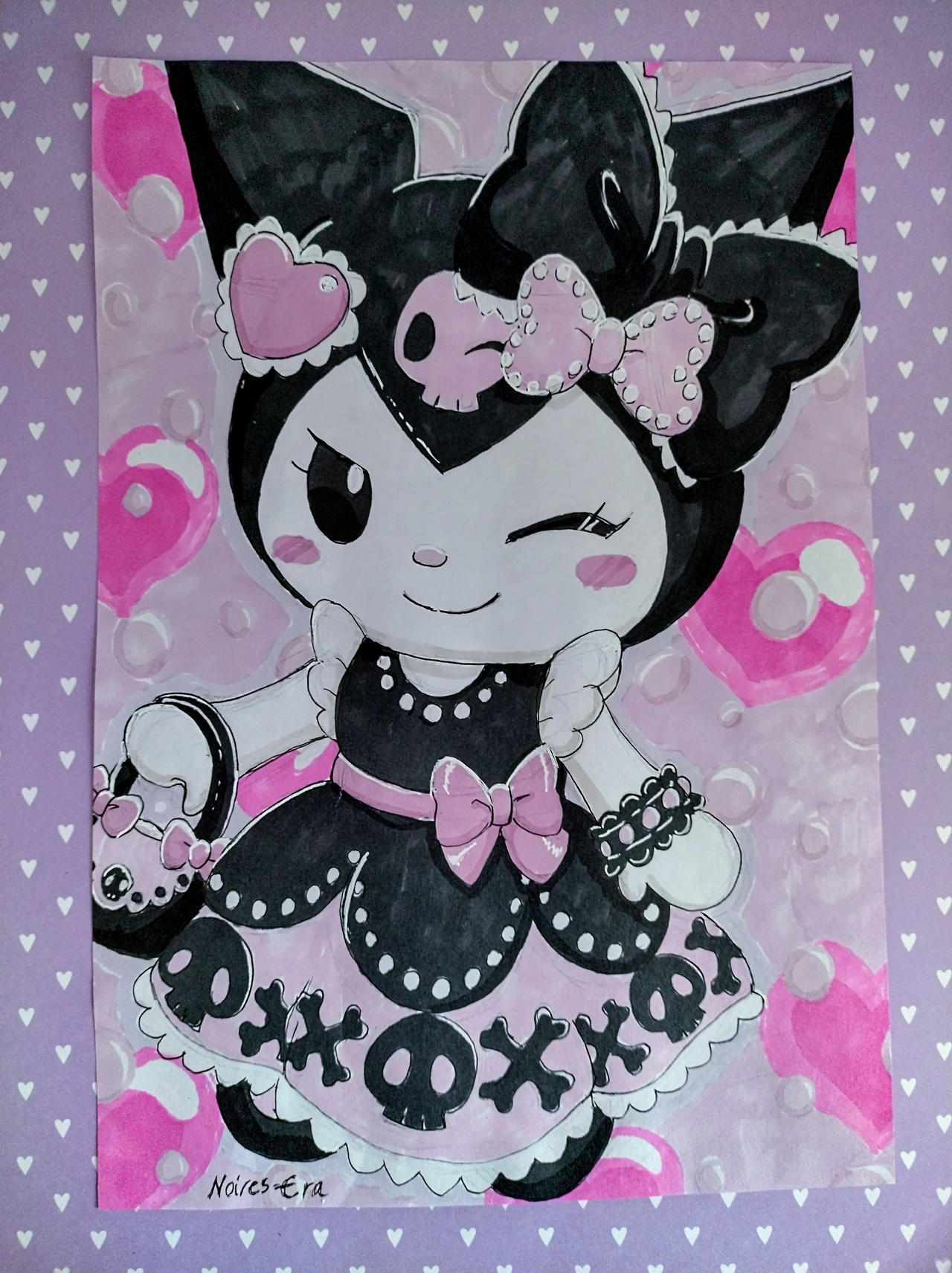 Kuromi Fanart By Noires Era On DeviantArt kuromi-fanart-by-noires-era-on-deviantart