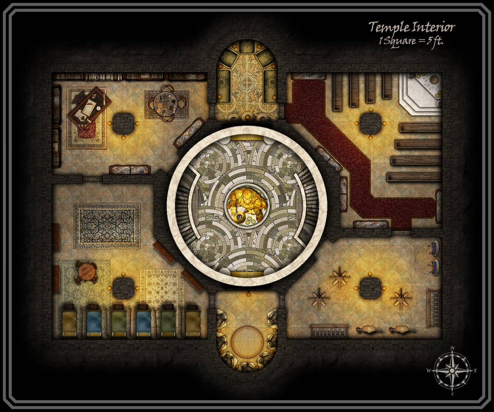 Temple Interior by FoundryAtropos on DeviantArt