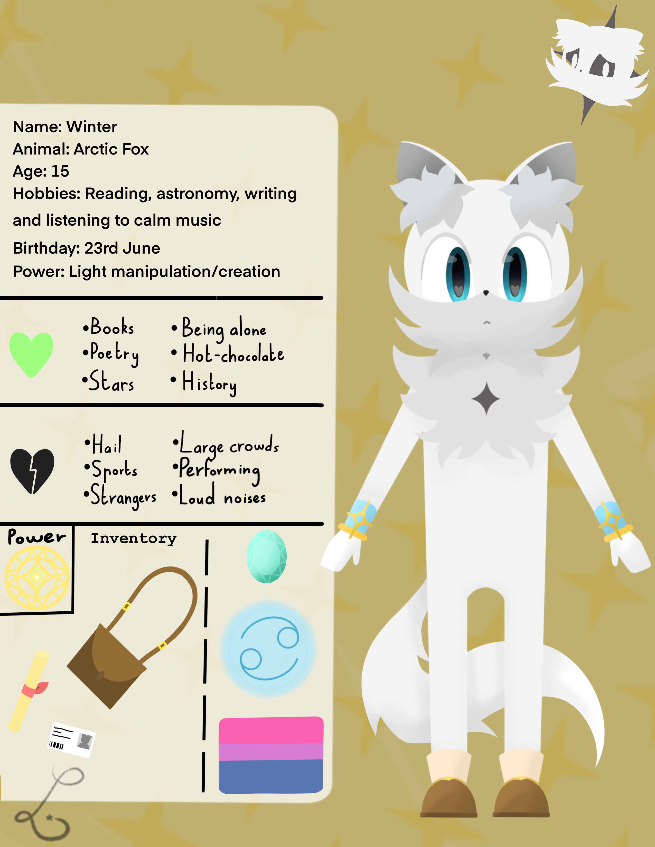 Winter Character Sheet by Chaos-Illustrations on DeviantArt