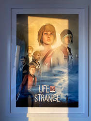 Life is Strange poster in golden hour light