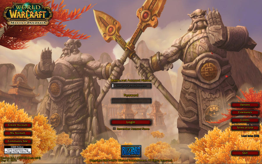 MoP Beta Login Screen by Imerei on DeviantArt