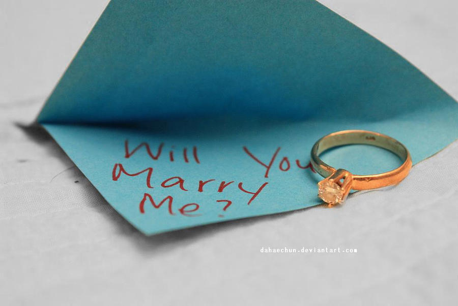 will you marry me?