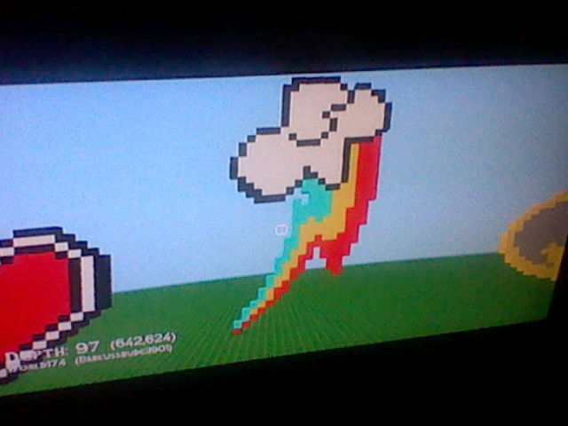 Rainbow dashes cutie mark pixel art